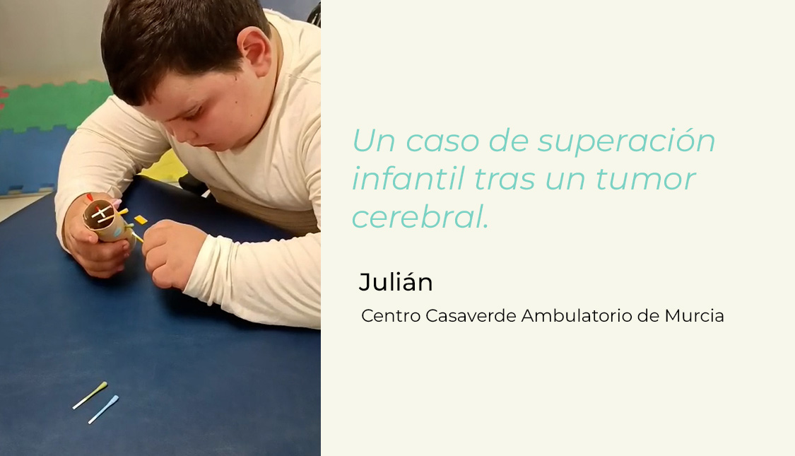 Julián, neurorrehabilitación infantil en Centro Casaverde Ambulatorio de Murcia